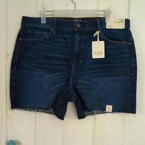 A.N.A High-rise Denim Boyfriend Cutoff Jean Shorts Size 14